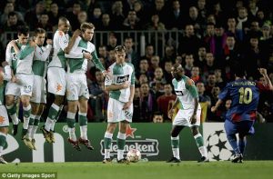 Introduction to Free kicks Under The Wall Free Kick Ronaldinho