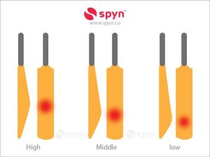 cricket bat sweet spot