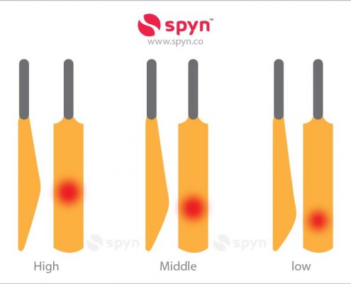 cricket bat sweet spot